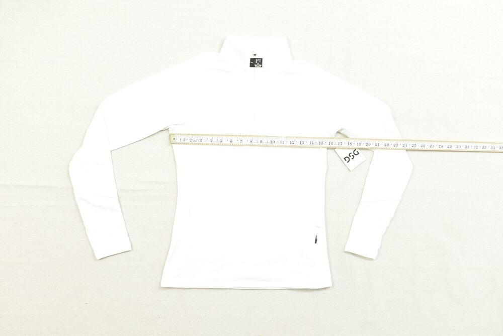 NEW DSG RUN GRID 1/4 ZIP Women's Pure White Fleece Performance Top Size XS